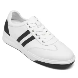7 CM / 2.76 Inches CMR CHAMARIPA Elevator Sneakers - Height Enhancing Shoes - Casual Men's White Sneakers