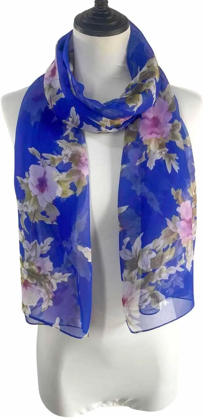 Acotavie Scarfs for Women Lightweight Print Floral Pattern Scarf Fashion Scarves Sunscreen Wraps Shawls