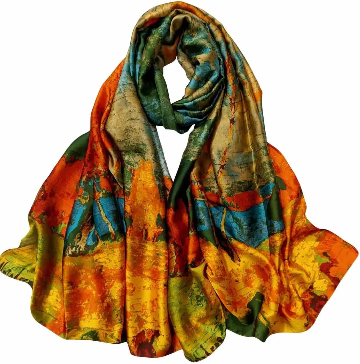 Acotavie Scarfs for Women Lightweight Print Floral Pattern Scarf Fashion Scarves Sunscreen Wraps Shawls