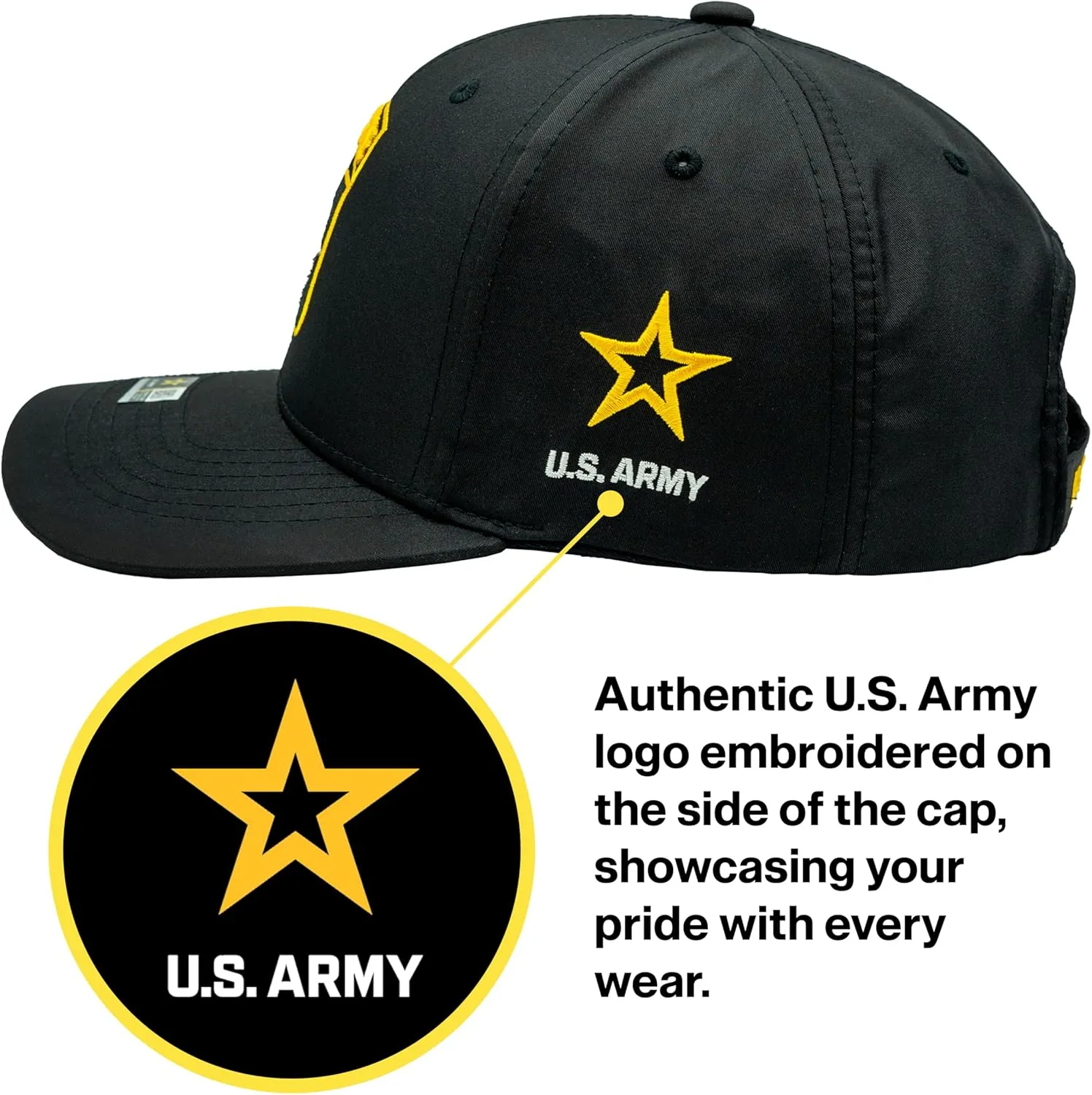 Army Airborne Hats for Men Official Licensed 82nd, 101st, 173rd Airborne Veteran Cap Adjustable Military Hat