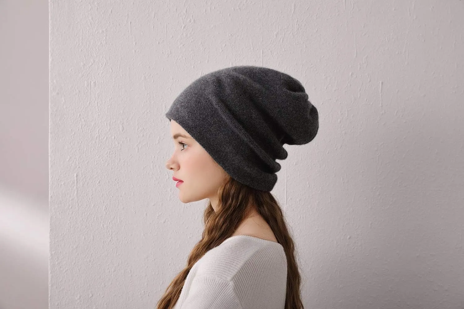 Aspen Double Layered 100% Cashmere Beanie High-Performance Cashmere Ski Beanie