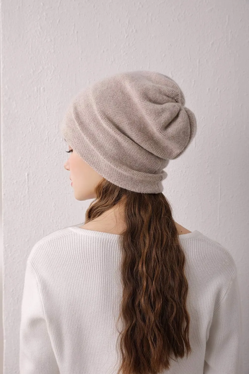 Aspen Double Layered 100% Cashmere Beanie High-Performance Cashmere Ski Beanie