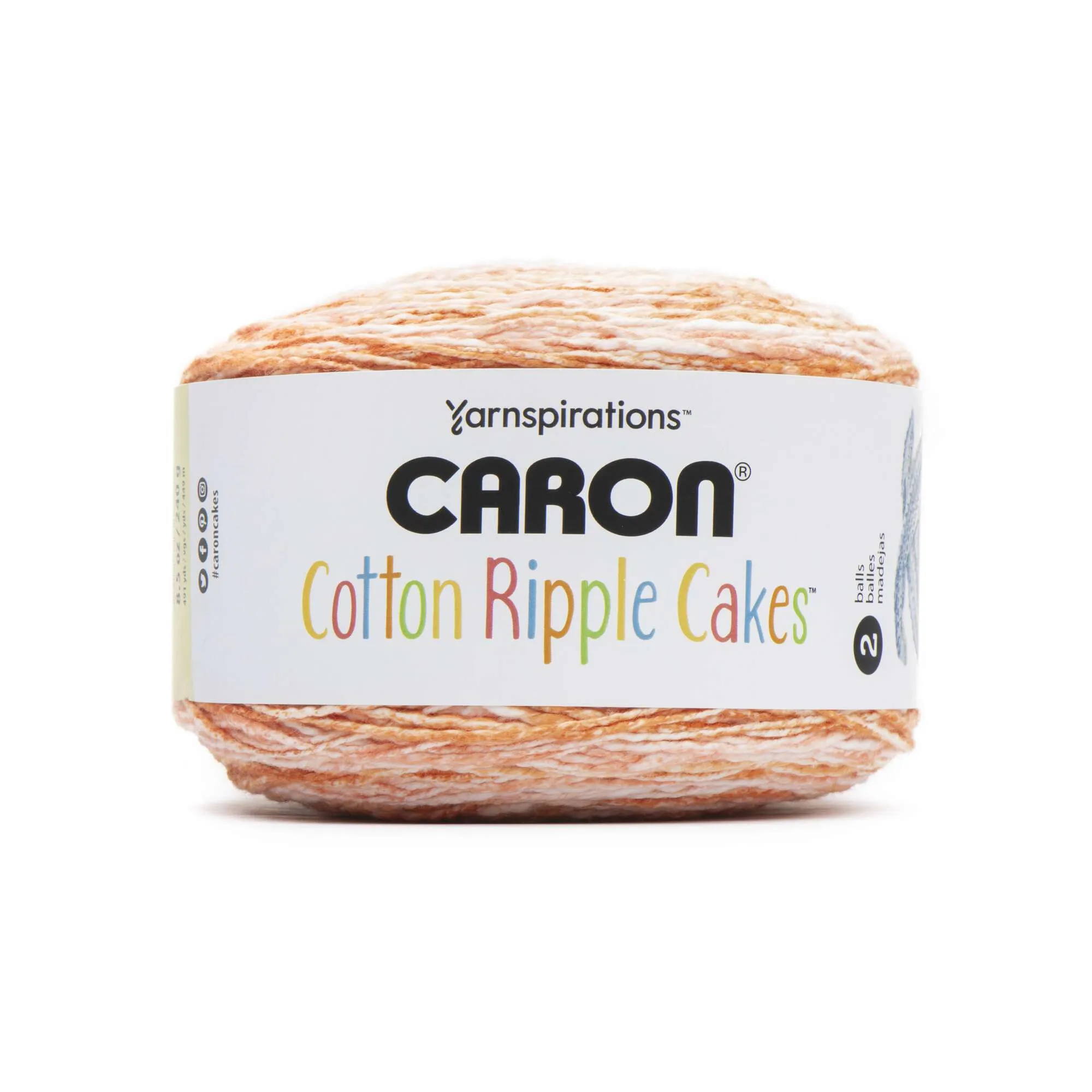Caron Cotton Ripple Cakes Yarn - Discontinued Shades