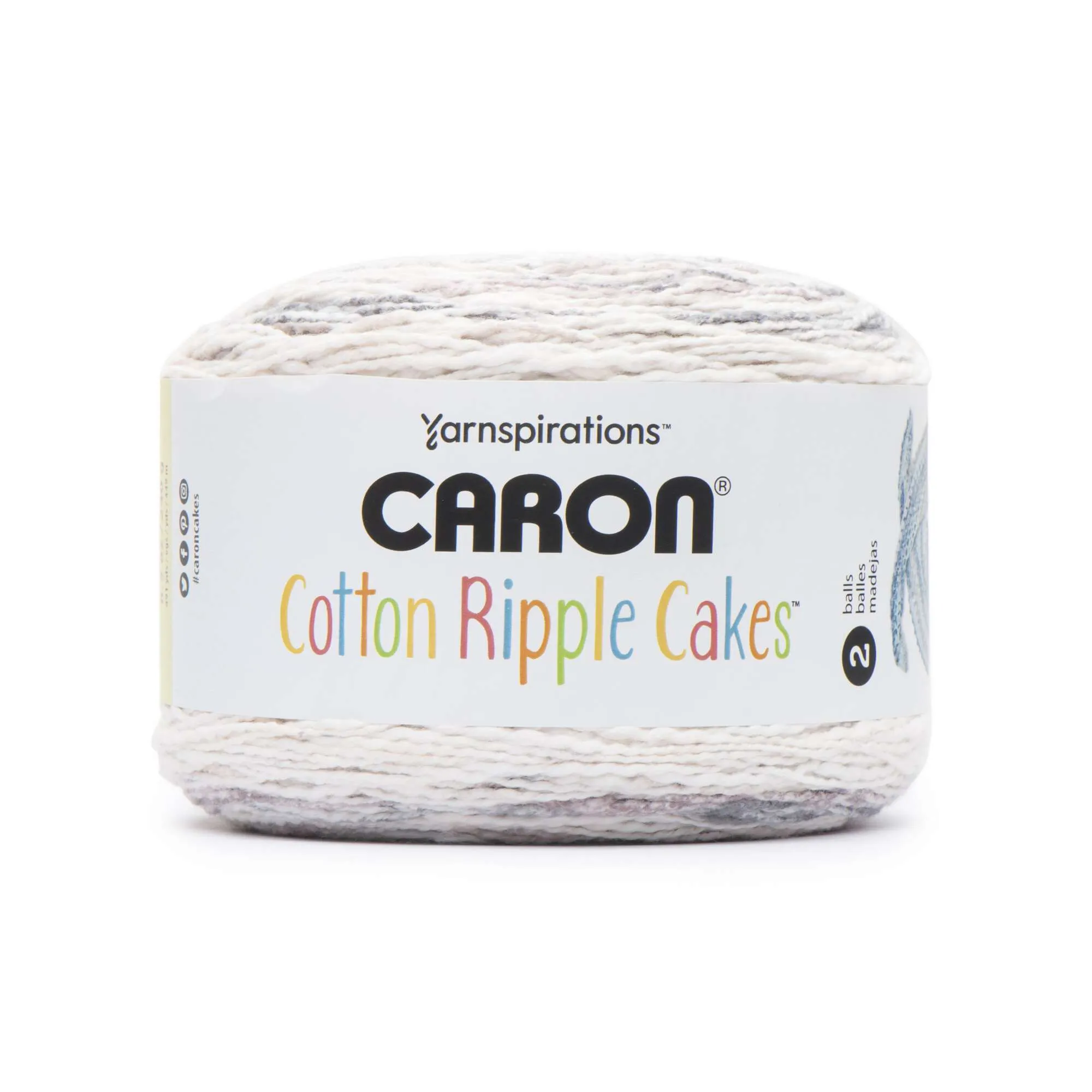 Caron Cotton Ripple Cakes Yarn - Discontinued Shades
