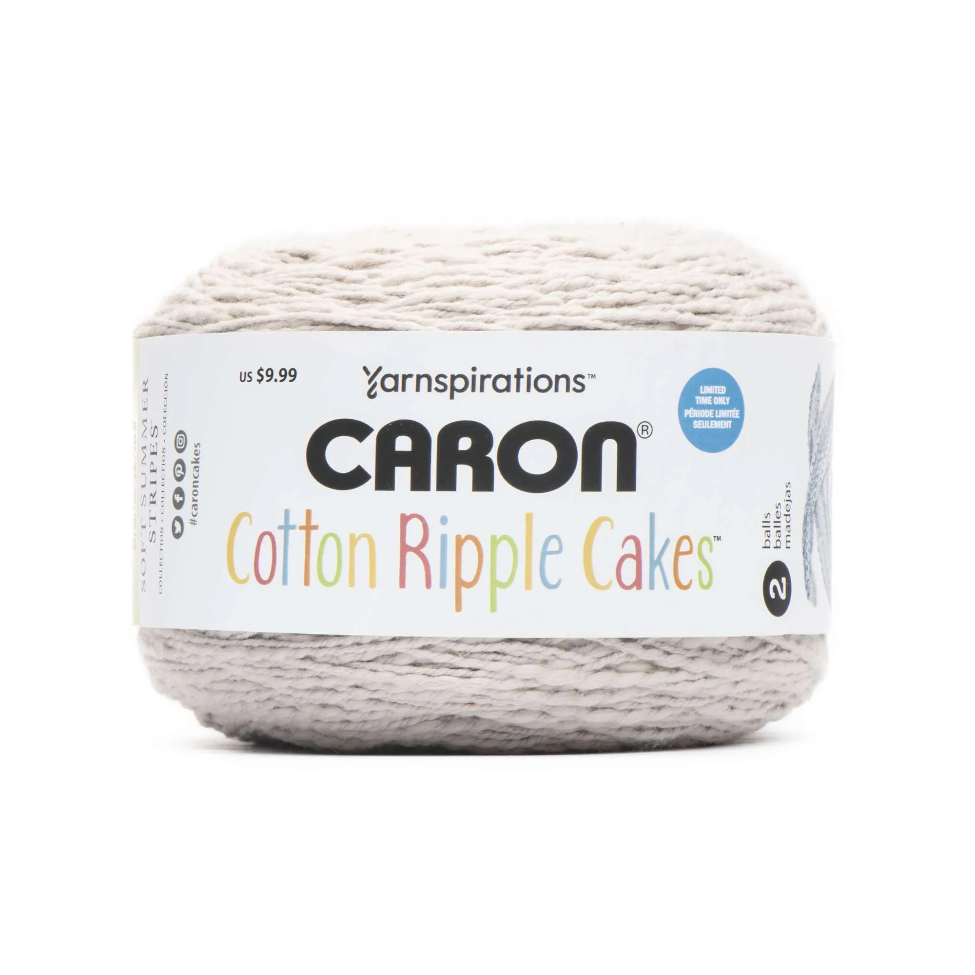 Caron Cotton Ripple Cakes Yarn - Discontinued Shades