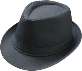 Classic Vintage Structured Fedoras Hats Short Brim Fedora Panama Jazz Hat for Men Women Summer Outdoor Beach Sun Cap