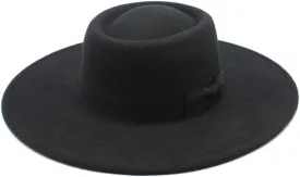 Classic White Felt Wide Brim Hat