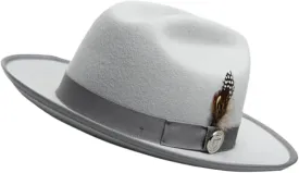 Classical Hat for Women Men with Woven Belt Panama Hat Roll Brims Hat Cosplay Costume Adult Theme Party Gentlemen Hat