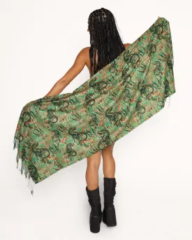 Dominion Dinosaur-Themed Pashmina Scarf