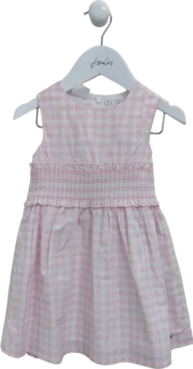 Guess Pink Checked Dress 2 Yrs
