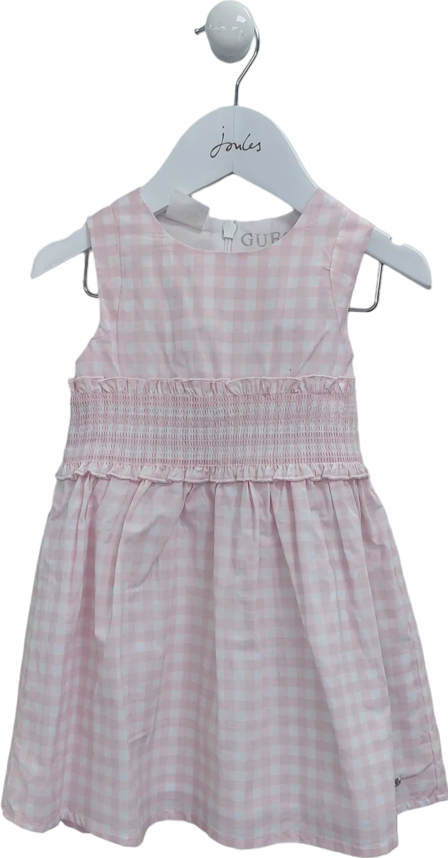 Guess Pink Checked Dress 2 Yrs