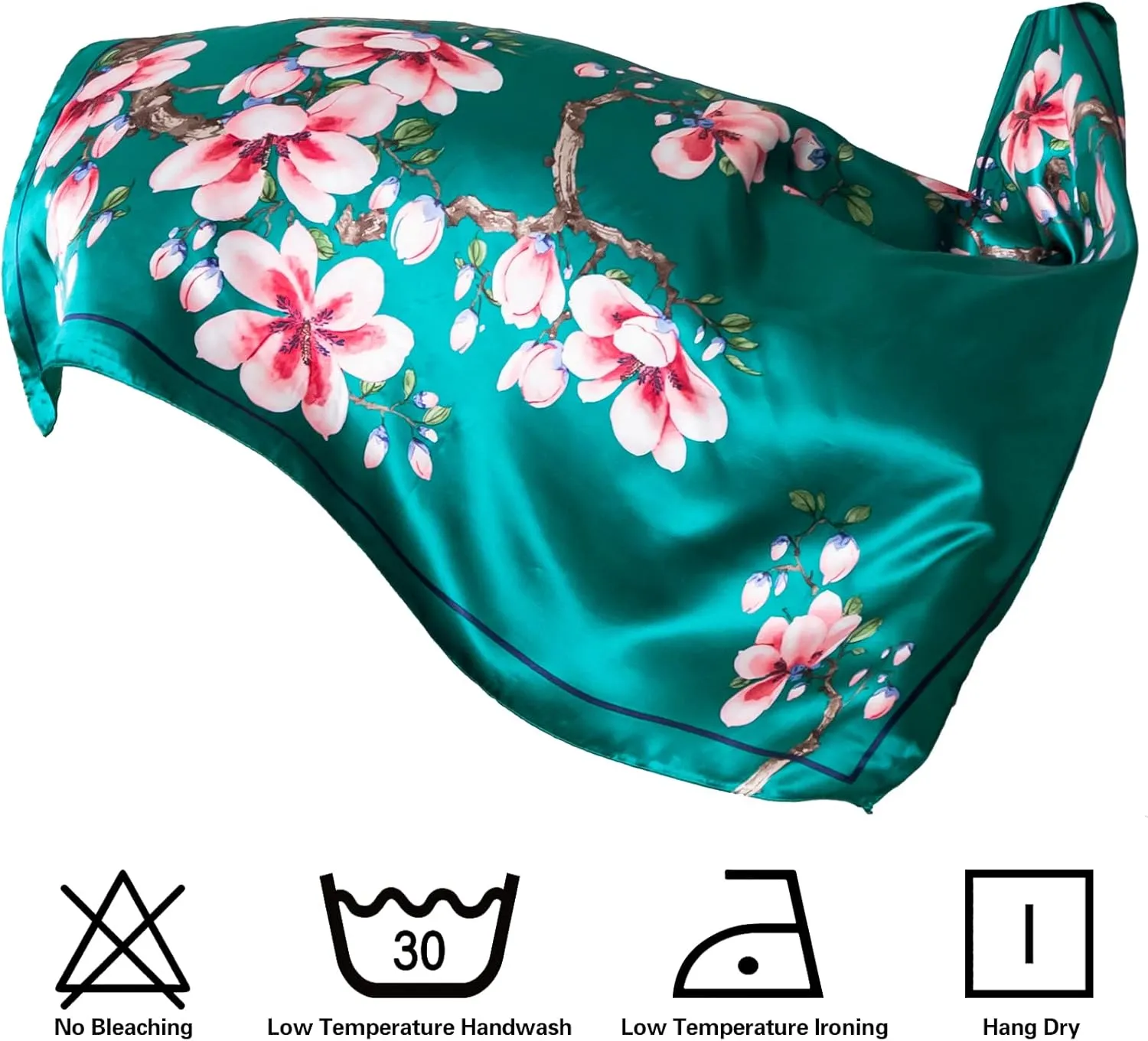 HBselect 4PCS Head Scarf for Women 35 Head Scarves Silk Like Satin Neck Scarfs Square Bandana Hair Wraps Scarf for Sleeping