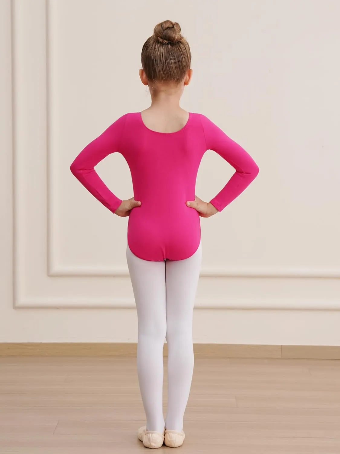 Leotards for Girls Long Sleeve Bodysuit Toddler Black Leotard Ballet Unitard Gymnastics Kids Dance Shirt