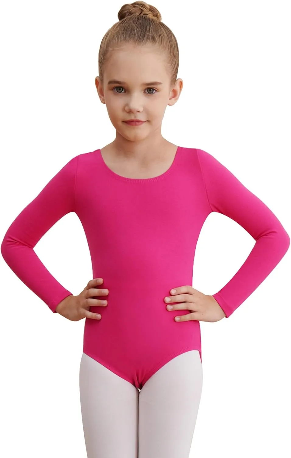 Leotards for Girls Long Sleeve Bodysuit Toddler Black Leotard Ballet Unitard Gymnastics Kids Dance Shirt