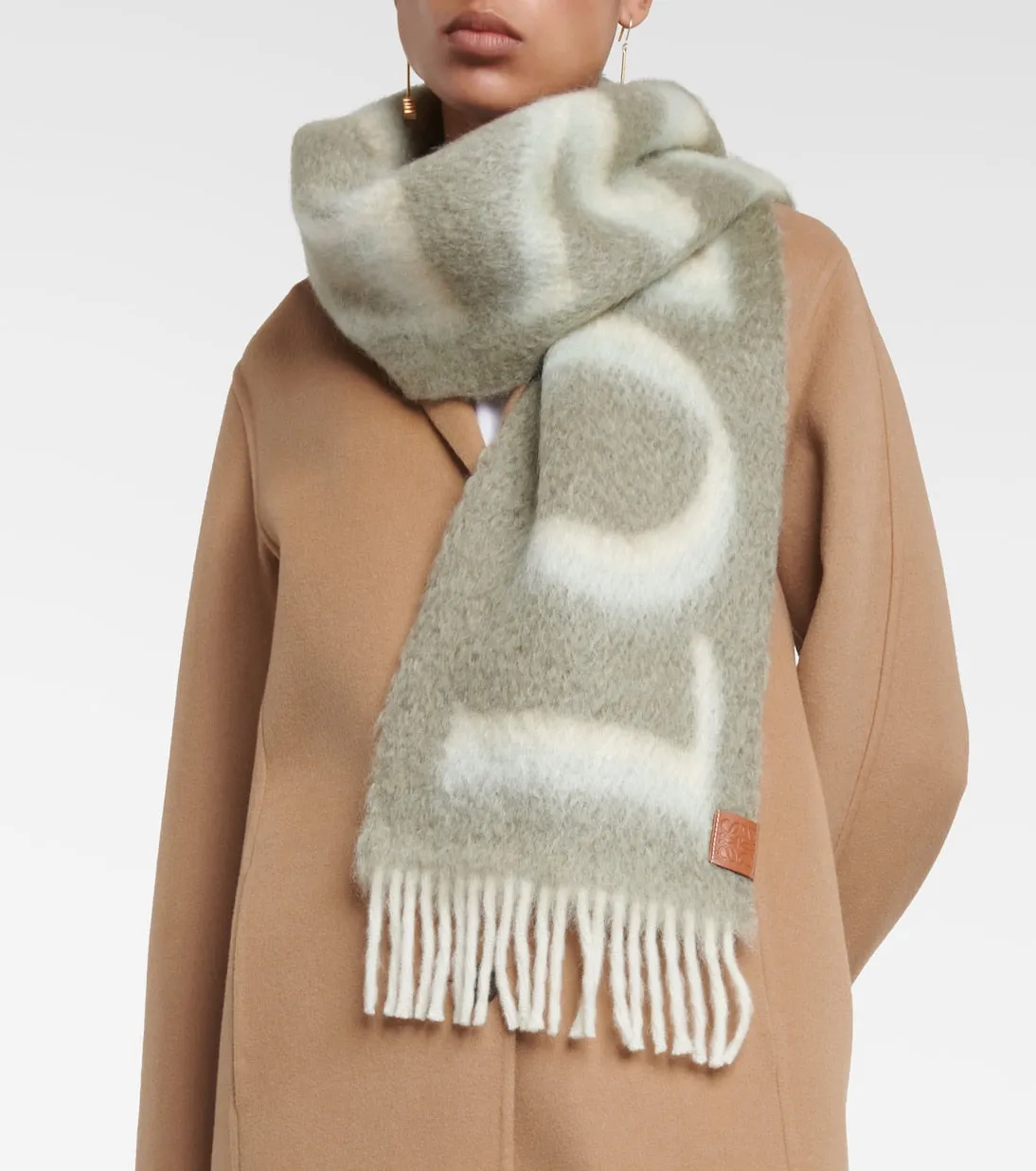 Loewe anagram scarf, multicolor
