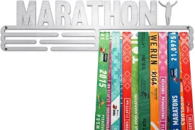 Marathon Sports Medal Hanger Display | Steel Holder Rack | Wall Mount Frame