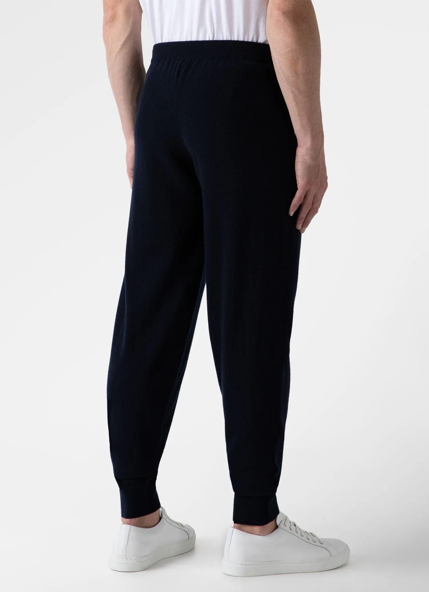 Premium Mens Navy Cashmere Lounge Pants for Comfort & Style