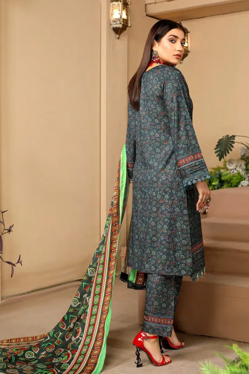 Elegant Munira Dhanak 3-Piece Suit in Luxurious Fabric - Style MUN456