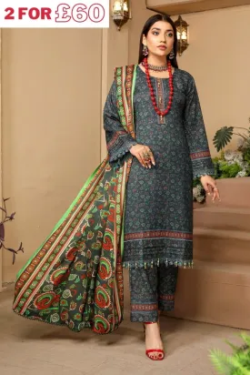 Elegant Munira Dhanak 3-Piece Suit in Luxurious Fabric - Style MUN456