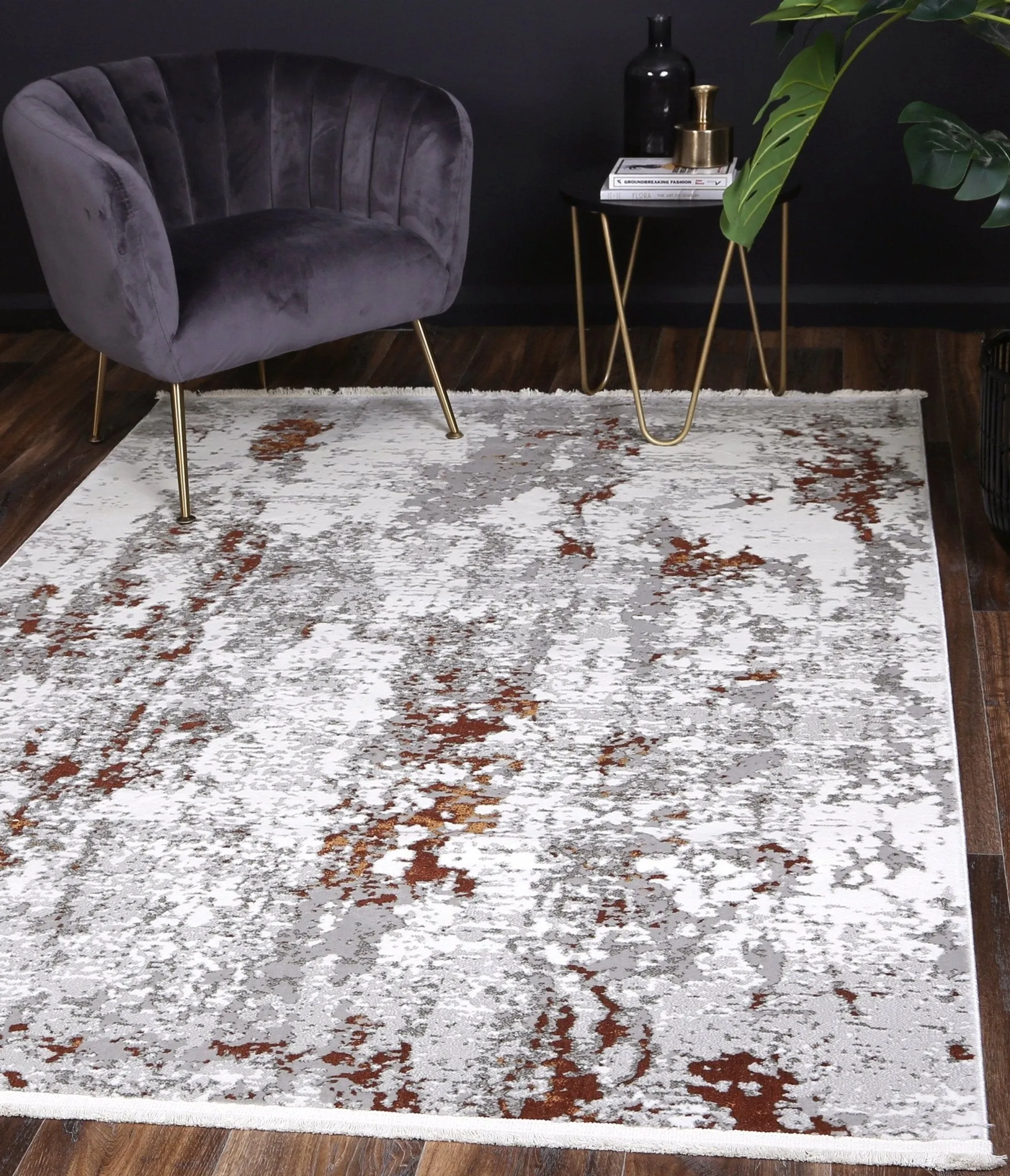 Paradise One Modern Grey Terracotta Rug