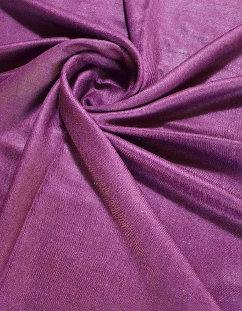 Purple Plain Pashmina Shawl 5438