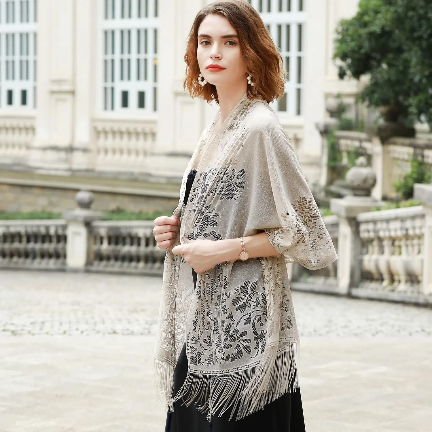 RIIQIICHY Shawls and Wraps for Evening Dresses Scarfs for Women Pashmina Wedding Formal Shawl