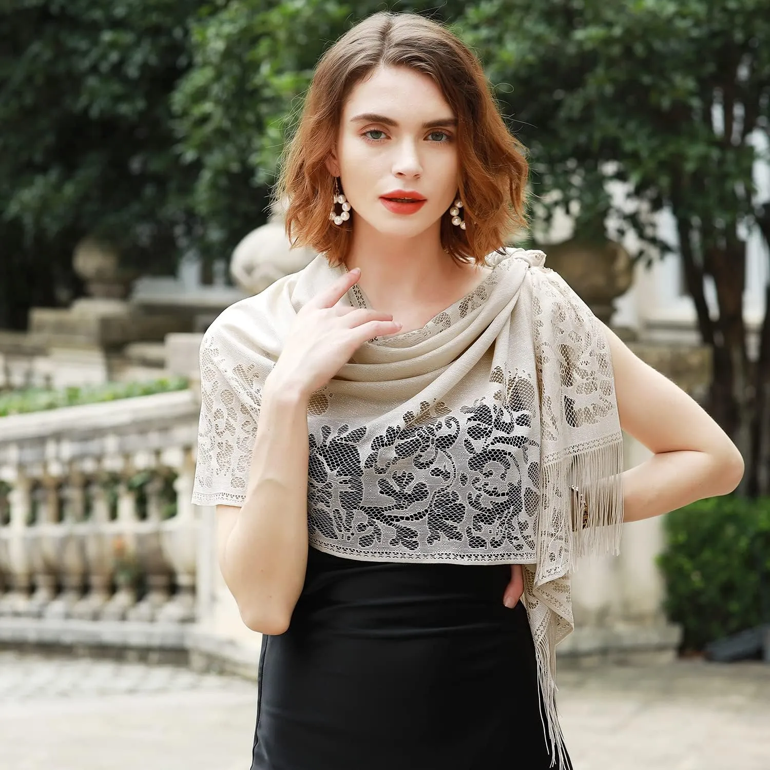 RIIQIICHY Shawls and Wraps for Evening Dresses Scarfs for Women Pashmina Wedding Formal Shawl