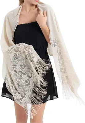 RIIQIICHY Shawls and Wraps for Evening Dresses Scarfs for Women Pashmina Wedding Formal Shawl