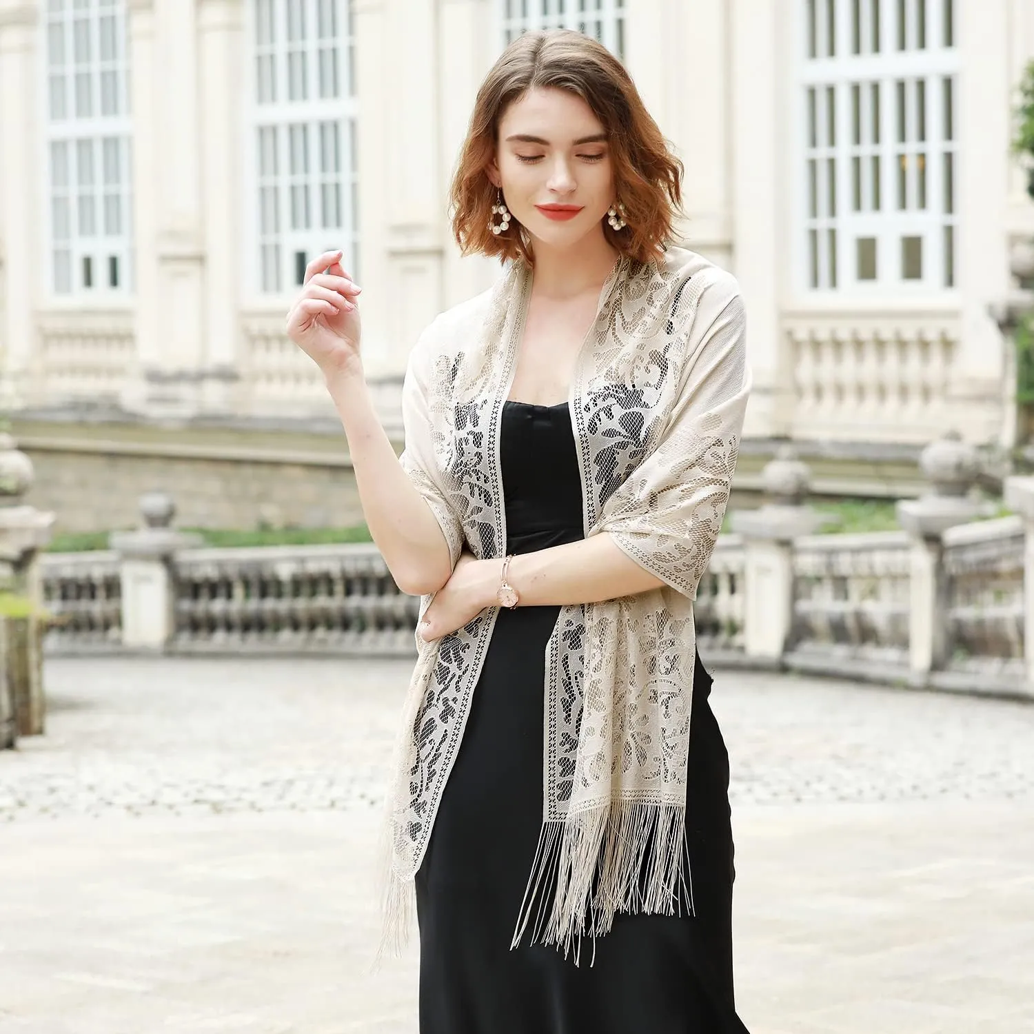 RIIQIICHY Shawls and Wraps for Evening Dresses Scarfs for Women Pashmina Wedding Formal Shawl