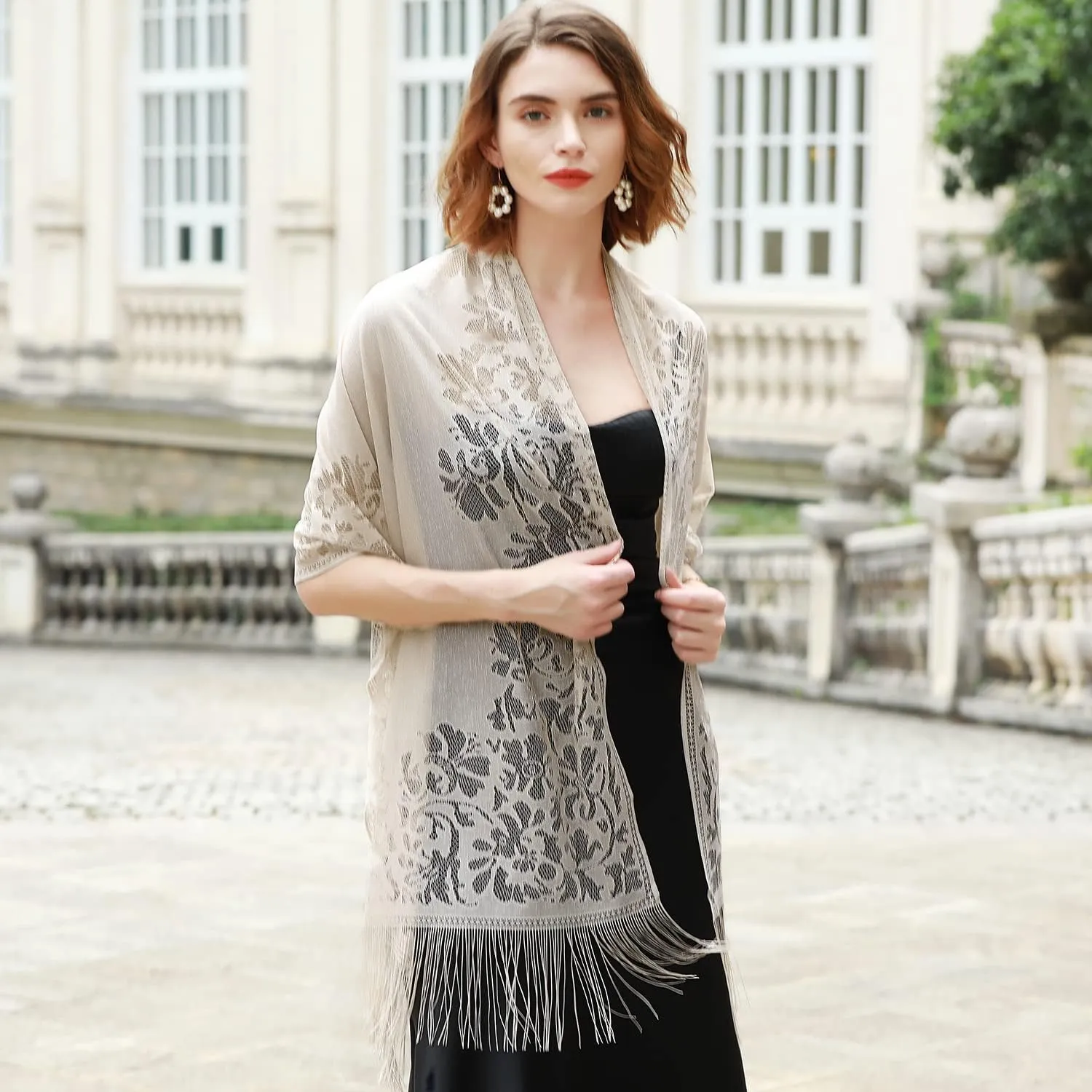 RIIQIICHY Shawls and Wraps for Evening Dresses Scarfs for Women Pashmina Wedding Formal Shawl