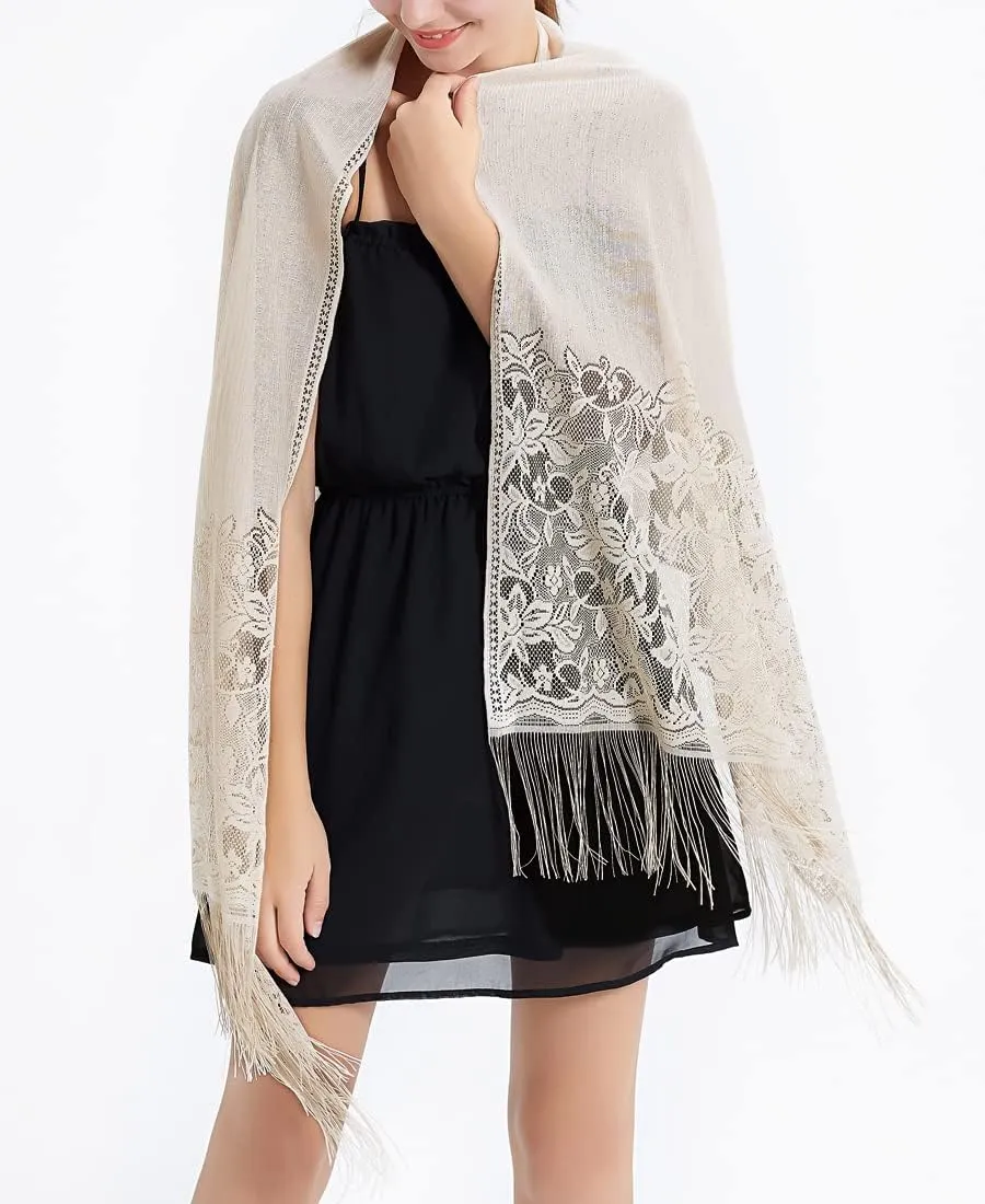 RIIQIICHY Shawls and Wraps for Evening Dresses Scarfs for Women Pashmina Wedding Formal Shawl