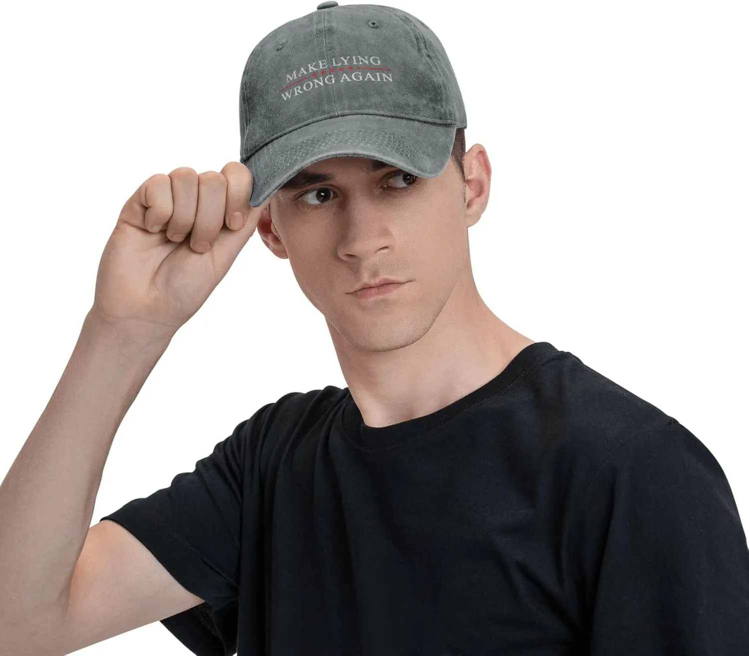 Sefgaen Make Lying Wrong Again Hat for Men Dad Hats Funny Hats