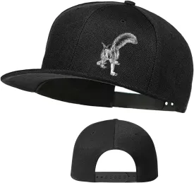 Skull Hat Flat Bill Hats for Men Boys Skeleton Cap USA American Flag Black Mens Snapback Hats Flat Brim Snap Backpack