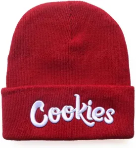 Unisex Letter Embroidered Knit Beanie Cuffed Hat Adult for Women Men Winter Stretch Warm Knit Hat