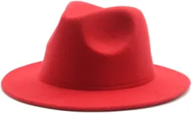 Women Fedora Hat Felted Solid khaki9 Black Dress Formal Panama Hats