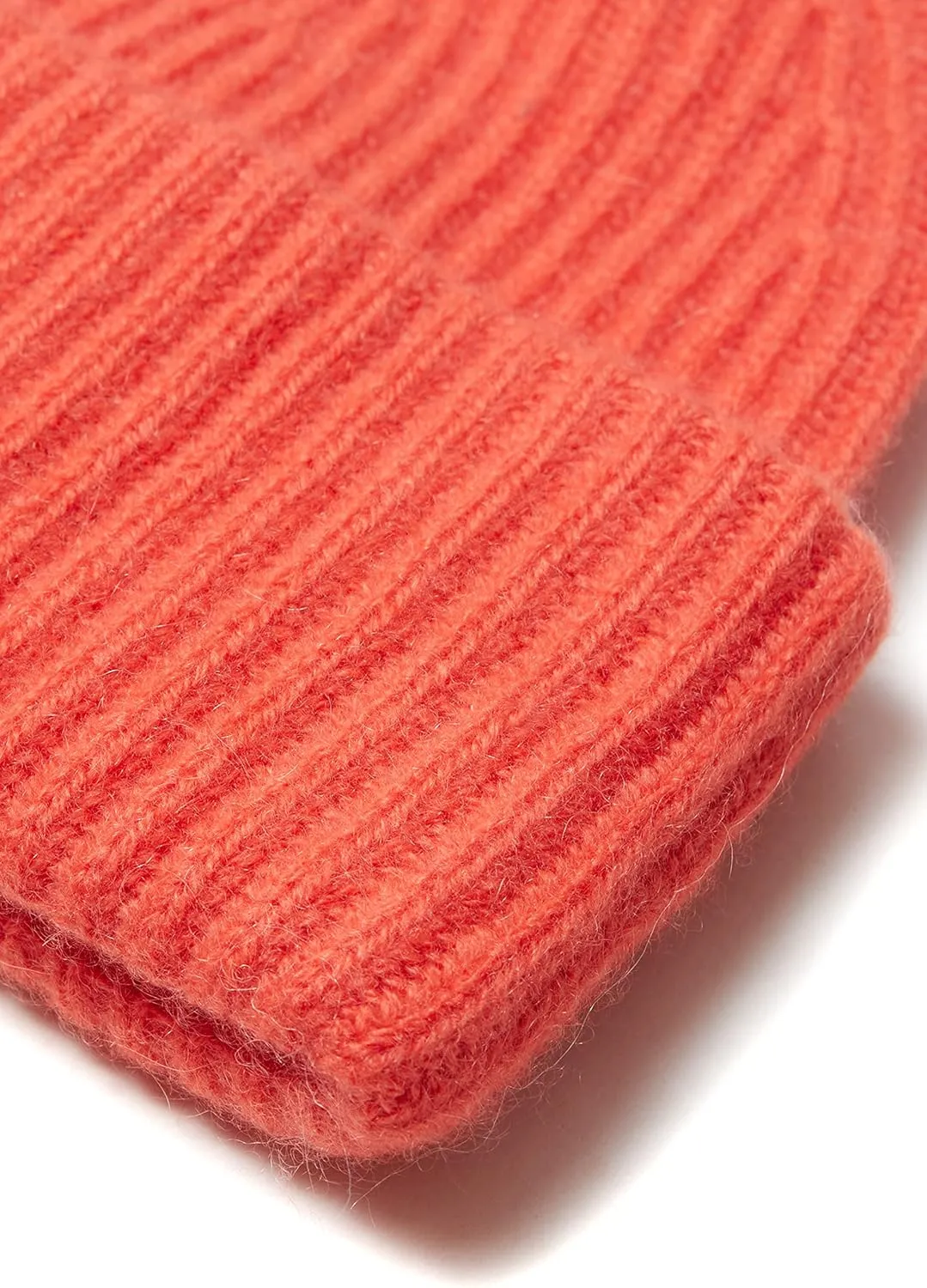 Womens Chunky Knit Beanie, 100% Cashmere, Soft & Stretchy, Warm Hat for Autumn, Winter, Spring